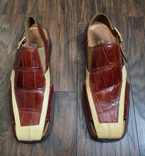 Load image into Gallery viewer, Max Leather Genuine Exotic Shoes/size 9!
