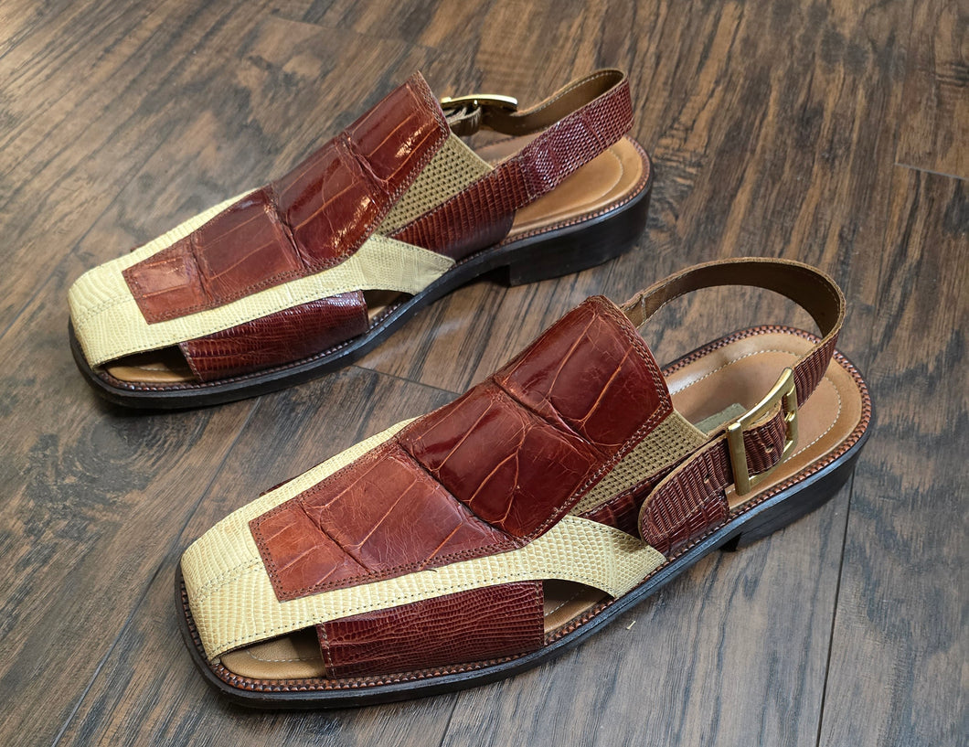 Max Leather Genuine Exotic Shoes/Menssize 9!