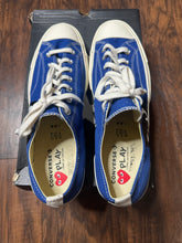 Load image into Gallery viewer, Converse X Des Garcons Play Blue Quartz Shoes(Mens 14)
