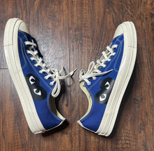 Load image into Gallery viewer, Converse X Des Garcons Play Blue Quartz Shoes(Mens 14)
