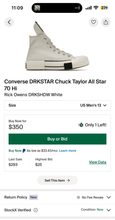 Load image into Gallery viewer, Converse DRKSTAR Chuck Taylor&#39;s Shoes(Mens13)

