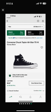 Load image into Gallery viewer, Converse 70 Hi &quot;Stussy Black&quot; Chuck Taylor&#39;s Shoes/Mens13!
