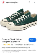 Load image into Gallery viewer, CONVERSE 70* OX Thick Sole, Midnight Clover Shoes/Mens Size13!
