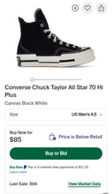 Load image into Gallery viewer, Converse All Star Chuck Taylor&#39;s &quot;70 Plus Thick Sole&quot;Shoes/Mens
