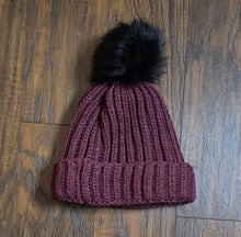 Load image into Gallery viewer, Knit Fur Beanie with Interlining
