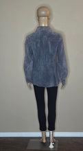 Load image into Gallery viewer, Valarie Stevens Suede Long-Sleeve Button-Down Jacket Top(PM)
