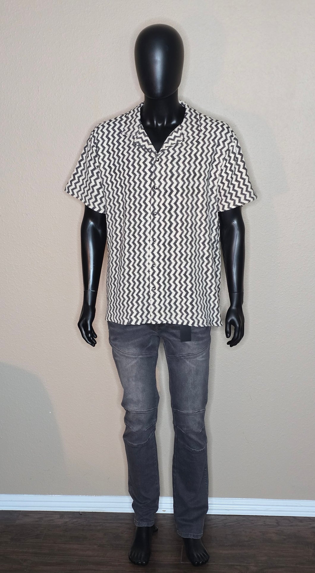 UpStanders Shortsleeved Button-Down Shirt(MensXL)