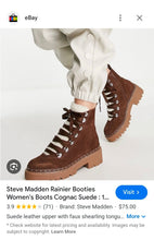 Load image into Gallery viewer, Steve Madden Rainier Booties Cognac Brown(6.5)
