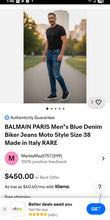 Load image into Gallery viewer, Balmain Paris Jeans(Mens36)
