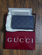 Load image into Gallery viewer, Gucci GG Supreme Monogrammed Coated-Canvas Bifold Wallet
