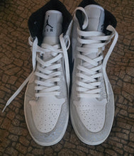 Load image into Gallery viewer, Nike Air Jordan 1 Mid White Elephant Print Shoes(Mens13)
