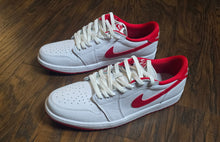 Load image into Gallery viewer, Nike Air Jordan 1 Low OG White University Red Shoes(Mens13)
