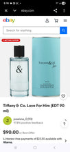 Load image into Gallery viewer, Tiffany &amp; Co. Love for him Cologne(Mens)
