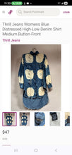 Load image into Gallery viewer, Thrill Jeans High-Low Denim Top(Plus1X)
