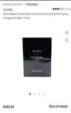 Load image into Gallery viewer, BLEU De CHANEL Paris
