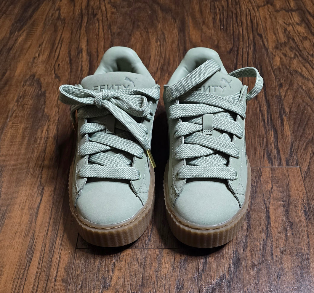 Puma FENTY CREEPER PHATTY NUBUCK-Fog Green Shoes(4)&(5)