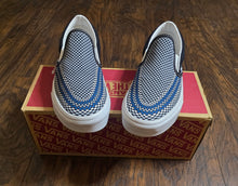 Load image into Gallery viewer, Vans Classic Slip-on TileBoard Black &amp; Blue Shoes(Mens7(W8.5)

