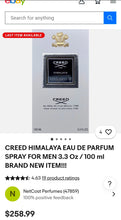 Load image into Gallery viewer, Creed 1760 Himalaya Mens Spray Cologne(Mens3.3FL.OZ/100Ml)
