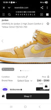 Load image into Gallery viewer, Nike Air Jordan 1 High Zoom Comfort 2 &quot;Yellow Ochre Shoes(11.5W)10M)
