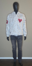 Load image into Gallery viewer, K Haring + Members Only Hoodie Zip up WindBreaker Jacket(Mens/Med Fits Lrg)
