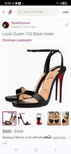 Load image into Gallery viewer, Christian Louboutin Queen 120 Black Heels(38)/(US7.5)
