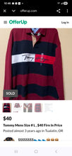 Load image into Gallery viewer, Tommy Hilfiger Polo Shirt(MensMed)
