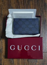 Load image into Gallery viewer, Gucci GG Supreme Monogrammed Coated-Canvas Bifold Wallet
