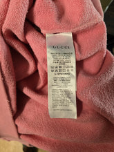 Load image into Gallery viewer, Gucci Pink Unisex Logo Letter Cat Print Old Broken Hole Cotton Sweatshirt(MensLrg175/100A)
