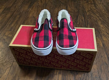 Load image into Gallery viewer, Vans Sherpa Lined Buffalo Plaids Slipons Shoes(Kids13)
