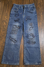 Load image into Gallery viewer, Baggy Hello Kitty Jeans(M/6us)
