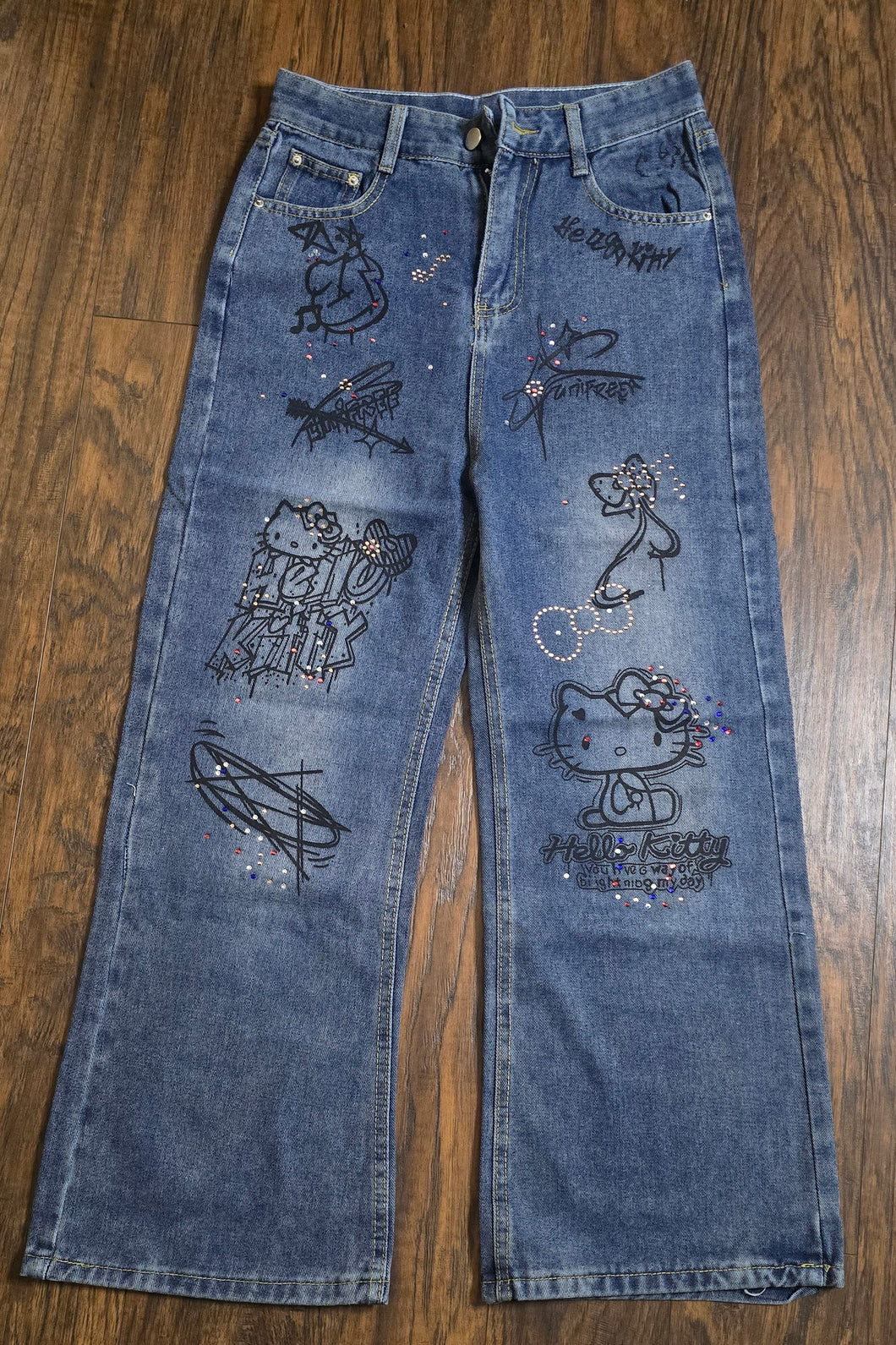 Baggy Hello Kitty Jeans(M/6us)
