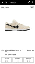 Load image into Gallery viewer, Nike Albino &amp; Preto x Dunk low SB jiu'jitsu'Shoes(Kids5/6.5W)&amp;(Mens7.5)
