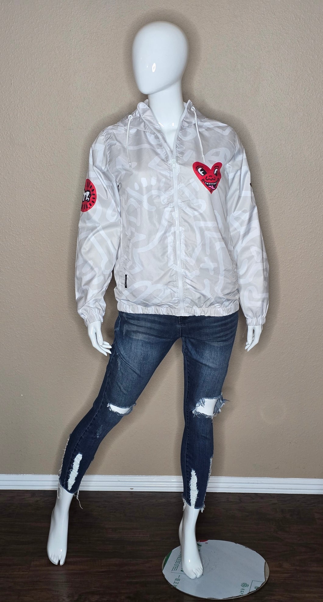 K Haring Members Only Hoodie Wind-Breaker(Med/Lrg)