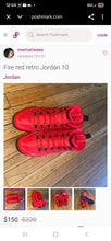 Load image into Gallery viewer, Fire Red Retro 10(Women&#39;s 8)
