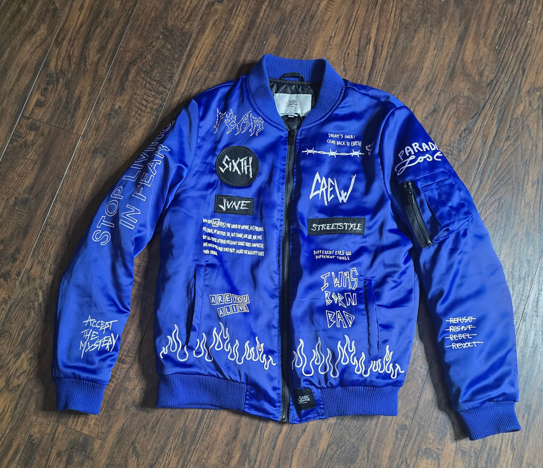 SIXTH JUNE PARIS Crew Patches Bomber Jacket(MensSmall)