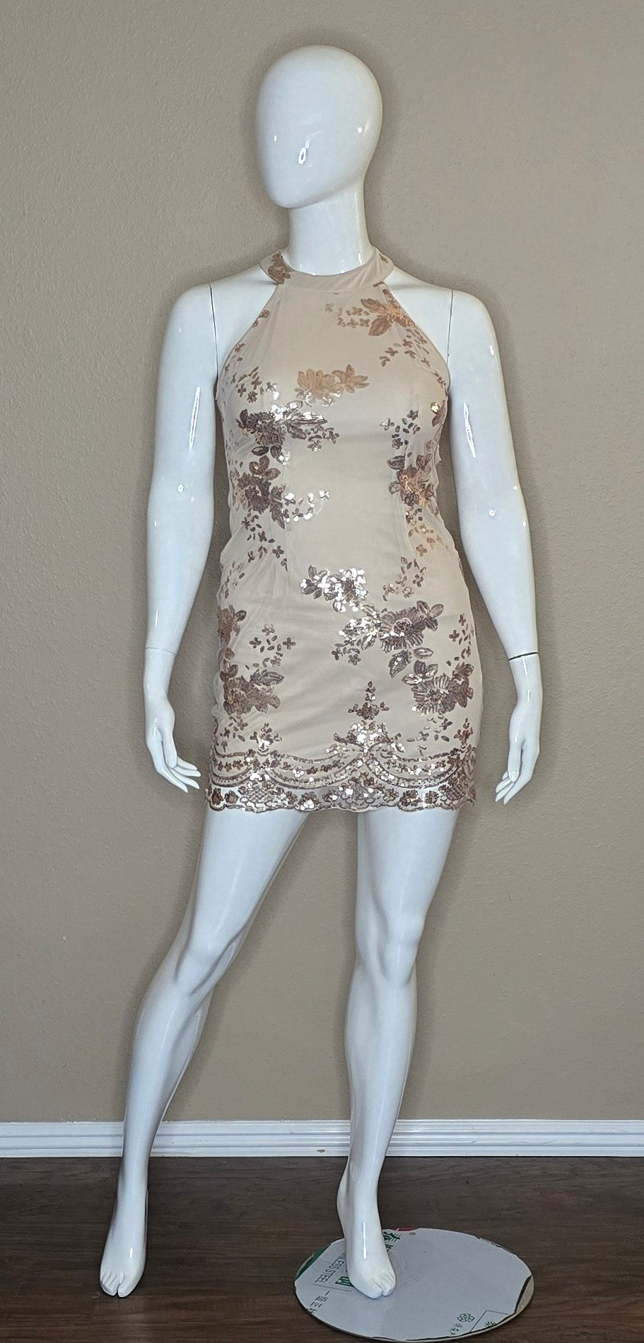 Shein Allurite Woman's Elegant Party Summer Sleeveless Dress(Lrg)