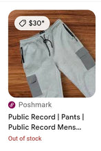 Load image into Gallery viewer, Public Record Standard fit Joggers(Mens2XL)
