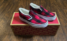Load image into Gallery viewer, Vans Sherpa Lined Buffalo Plaids Slipons Shoes(Kids13)
