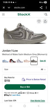 Load image into Gallery viewer, Nike Air Jordan 1 Low Method of Make Satin Medium Grey Shoes(Size8)
