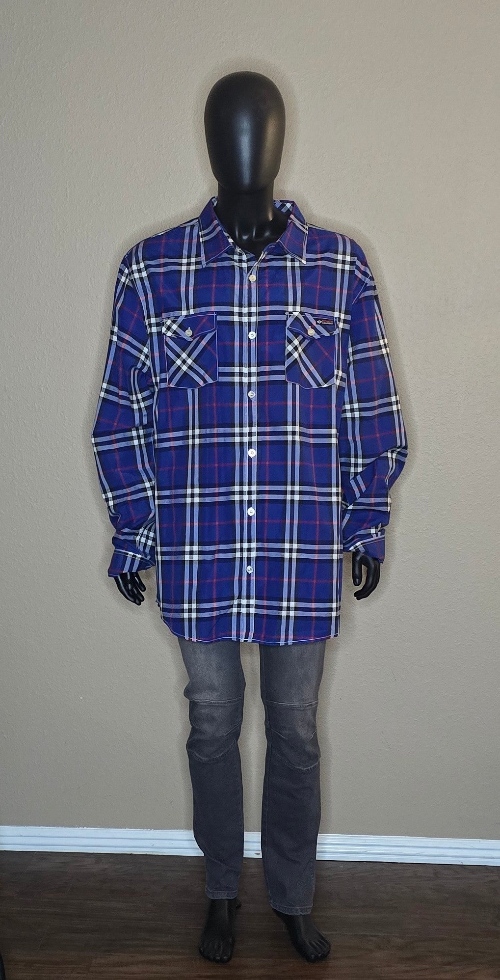 Enyce Long-Sleeve Button-Down Shirt(Mens5XL)
