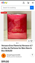 Load image into Gallery viewer, Versace Eros Flame Cologne(Mens)
