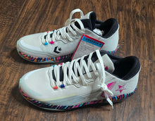 Load image into Gallery viewer, Converse All Star BB Jet Mid White Canvas Striped Shoes(Mens13.5)
