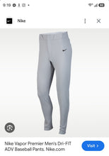 Load image into Gallery viewer, Nike Team Baseball Pants(MensSmall)
