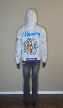 Load image into Gallery viewer, K Haring + Members Only Hoodie Zip up WindBreaker Jacket(Mens/Med Fits Lrg)
