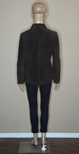 Load image into Gallery viewer, Valarie Stevens Suede Long-Sleeve Button-Down Jacket Top(SizePM)

